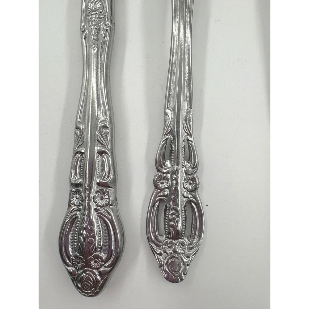 Vintage Oneida Stainless Flatware Brahms Pattern 4 Piece Replacement Lot 1980's